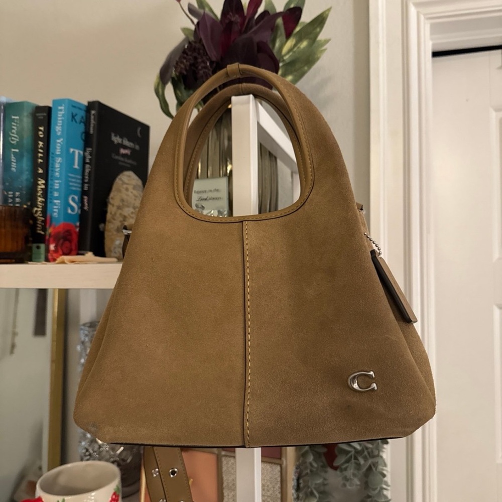 Coach Lana 23 Suede Classic Tan Shoulder Bag